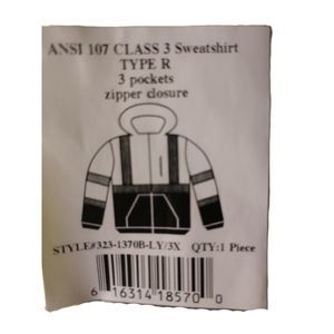 PIP Size 3XL Black & Hi-Vis Yellow High Visibility Long Sleeve